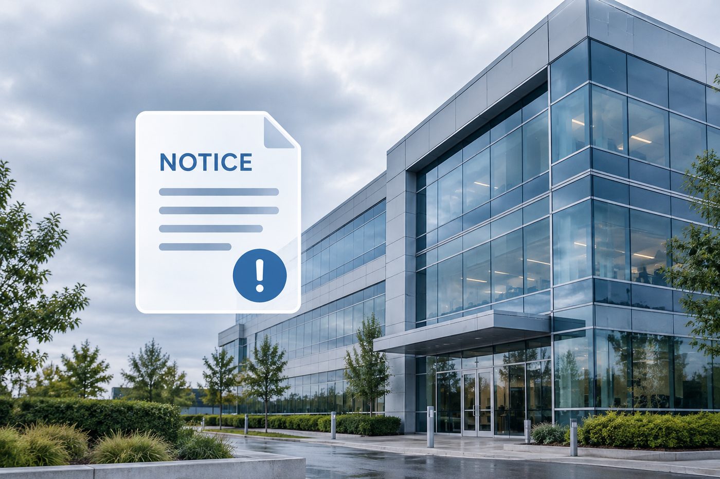 A written notice letter addressed to a vehicle manufacturer